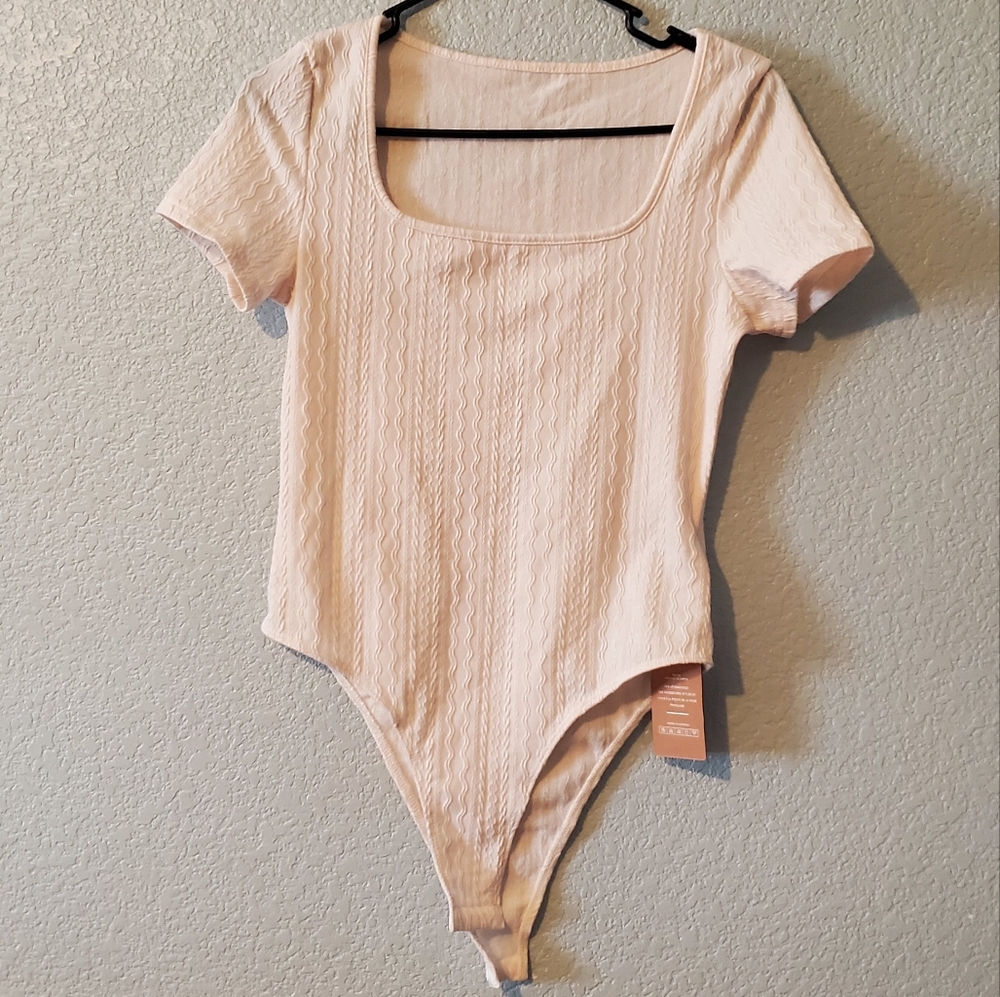 Frenchy Bodysuit Medium Creme *NWT